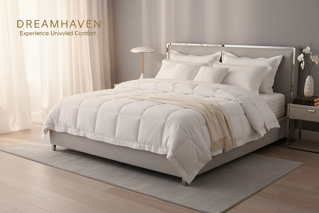 banner for a premium mattress brand